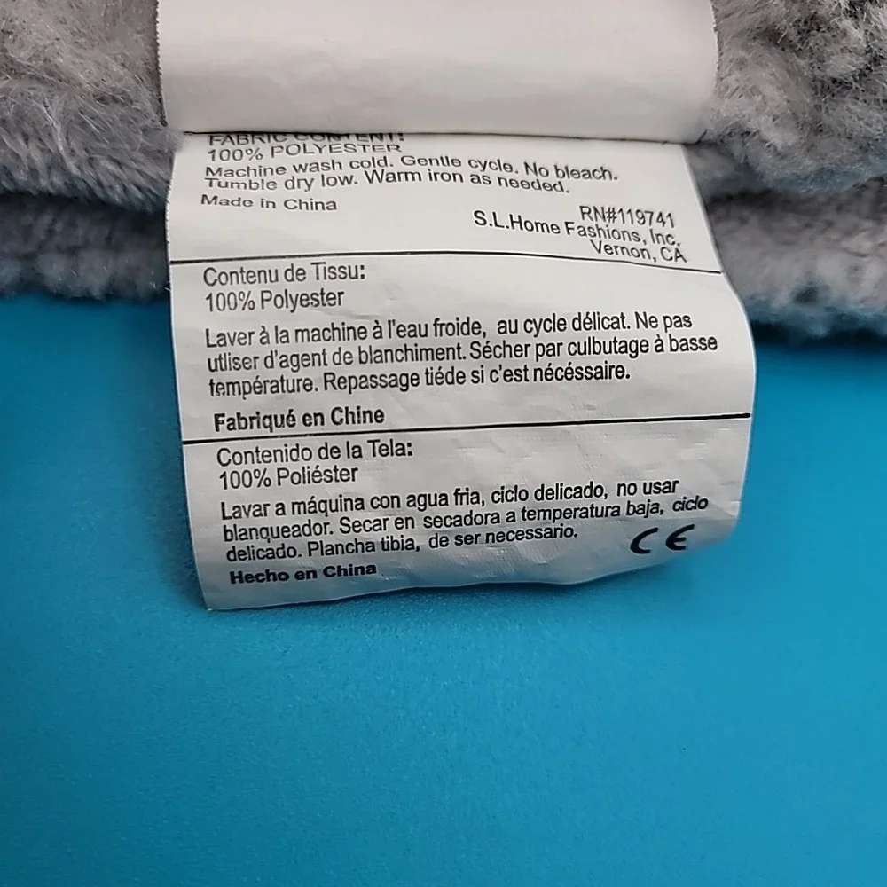 Plush Elephant Lovey‎ Baby Blanket by SL Home Fashions Soft Thick